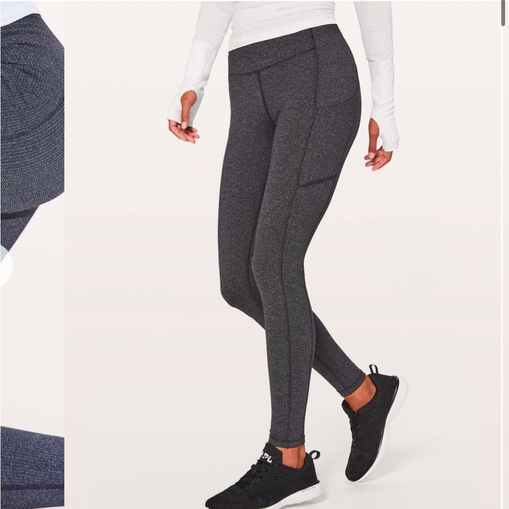 Lululemon speed up tight gray set